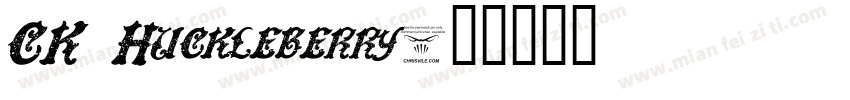 CK Huckleberry字体转换
